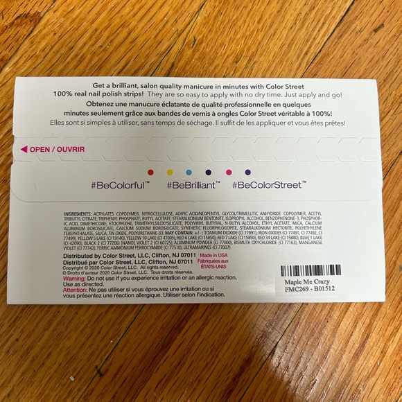 Color Street Nail Set Maple Me Crazy - Picture 7 of 7